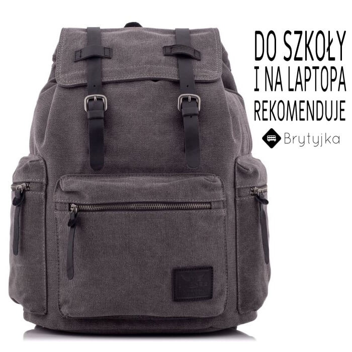 Plecak vintage polecany jako model szkolny - rekomndacja sklepu Brytyjka.pl plecak vintage szkolny